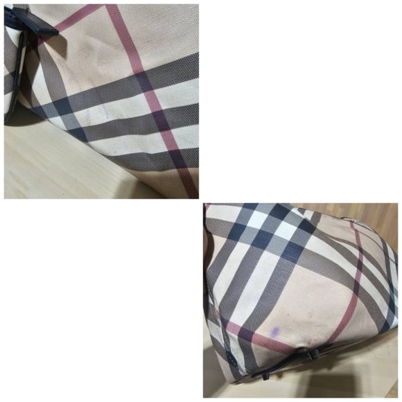 Burberry Large Super Nova Check Shoulder Bag Tote and Pochette - Picture 7 of 9